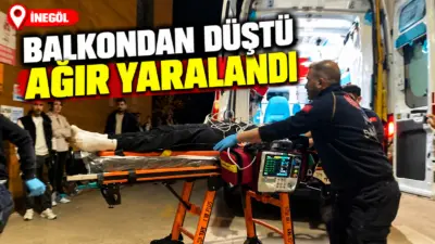 Bursa’nın İnegöl ilçesinde 3 katlı binanın balkonundan düşen 15 yaşındaki