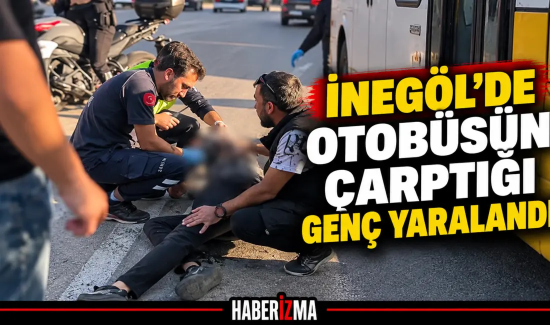 Bursa’nın İnegöl ilçesinde yolun karşısına geçmek isteyen 24 yaşındaki genç,