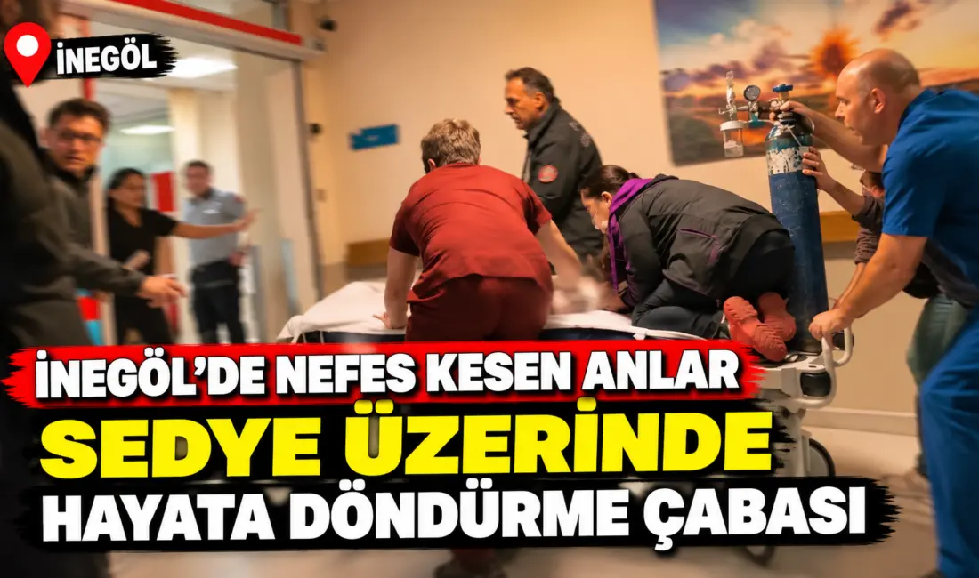 Bursa’nın İnegöl ilçesinde nefes borusuna tavuk eti kaçan 1 yaşındaki