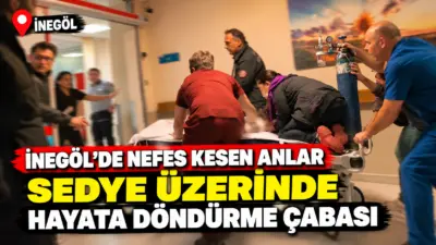 Bursa’nın İnegöl ilçesinde nefes borusuna tavuk eti kaçan 1 yaşındaki