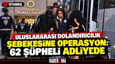 İstanbul’da uluslararası yatırım dolandırıcılığı yapan suç şebekelerine yönelik düzenlenen eş