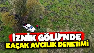 Bursa’da İznik Gölü genel avlağında gerçekleştirilen kontrollerde kullanımı yasak olan