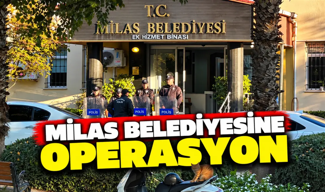 Muğla’nın Milas ilçesinde belediyeye yönelik yürütülen soruşturma kapsamında 13 ilde