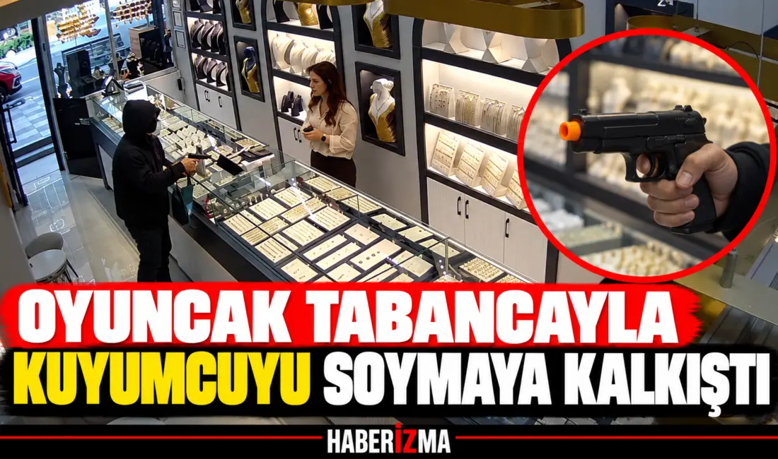 Tekirdağ’ın Kapaklı ilçesinde yüzüne tıbbi maske takarak kuyumcuya giren bir