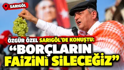 YENİ Parti Genel Başkanı Özgür Özel, memleketi Manisa'nın Sarıgöl ilçesinde