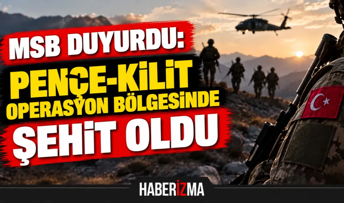 Milli Savunma Bakanlığı (MSB), Pençe-Kilit operasyon bölgesinde meydana gelen silah