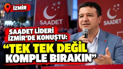 Saadet Partisi Genel Başkanı Mahmut Arıkan, partisinin İzmir'de düzenlediği 'Kardeşlik