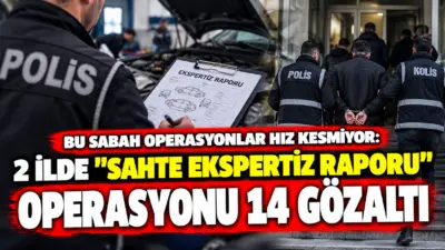 İstanbul ve Muğla’da düzenlenen operasyonda sahte ekspertiz raporu düzenleyerek haksız