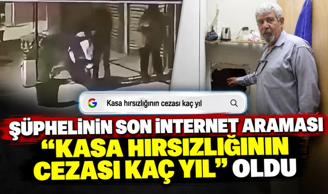 Hatay’da kuyumcuyu soymak için terzi dükkanının duvarını spiralle keserek çelik