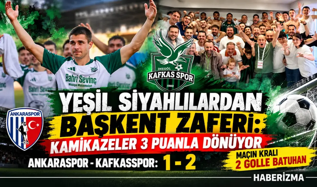 Deplasman başarılarıyla bu sezona damga vuran İnegöl Kafkasspor, Ankara deplasmanından