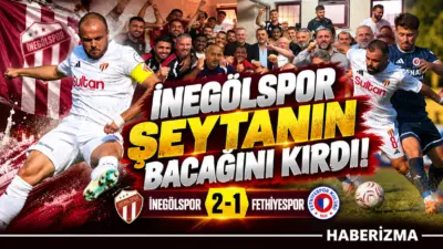 Sultansu İnegölspor ligdeki ilk galibiyetini 2-1’lik skorla Fethiyespor karşısında alarak,