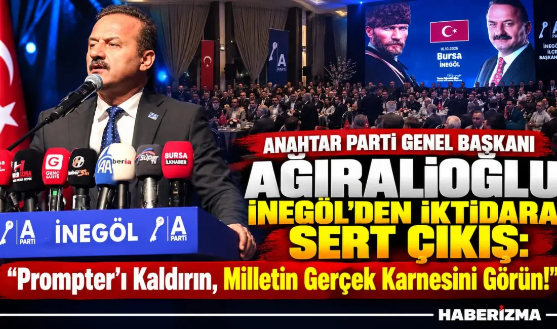 Anahtar Parti Genel Başkanı Yavuz Ağıralioğlu, partisinin İnegöl İlçe Başkanlığı