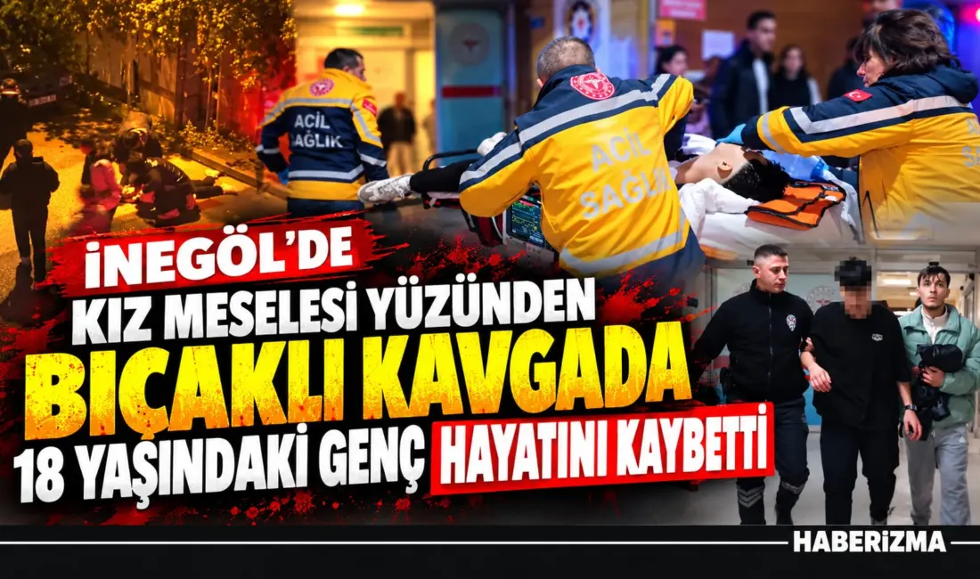 Bursa’nın İnegöl ilçesinde kız meselesi yüzünden çıktığı öne sürülen bıçaklı