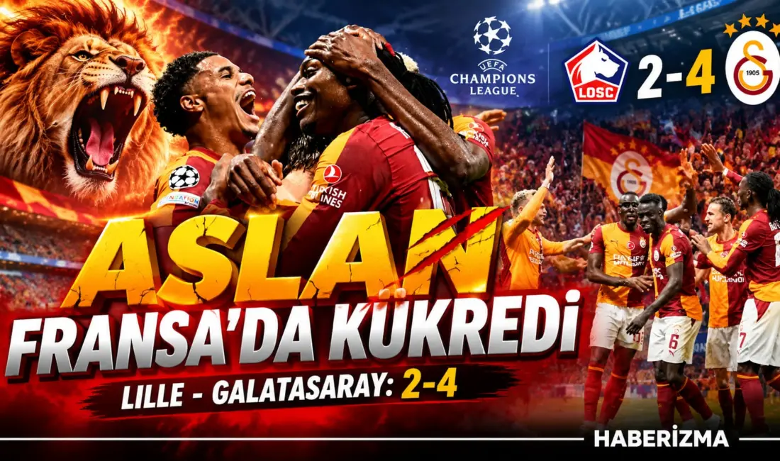Galatasaray, UEFA Şampiyonlar Ligi’nin 3. haftasında deplasmanda Fransız temsilcisi Lille’i
