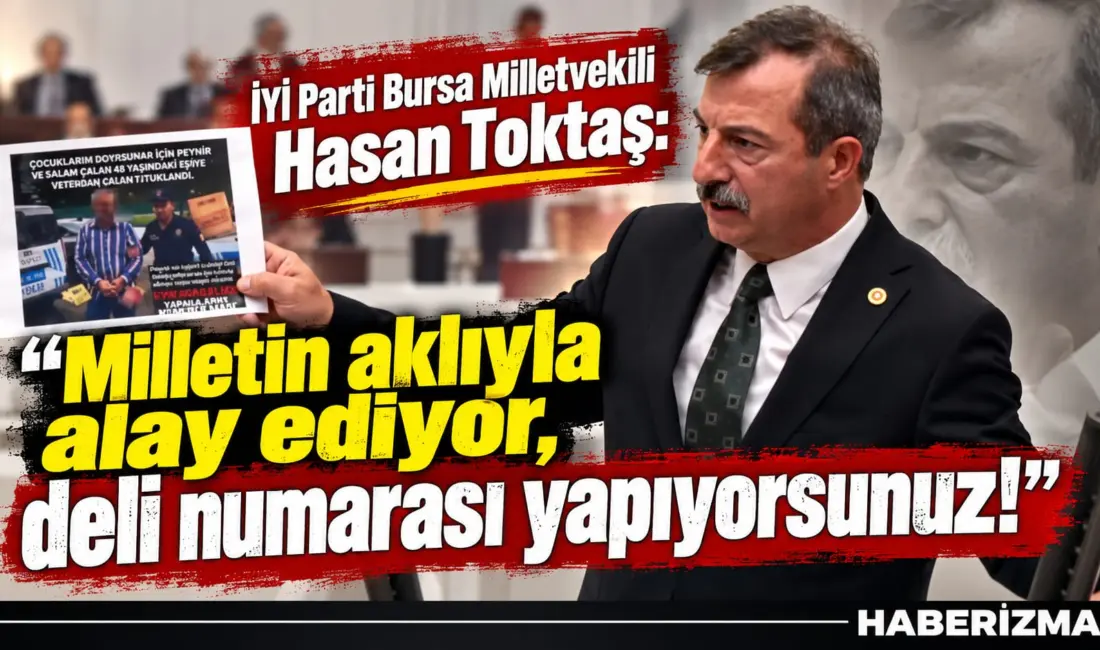 İYİ Parti Bursa Milletvekili Hasan Toktaş, TBMM Genel Kurulu’nda yaptığı