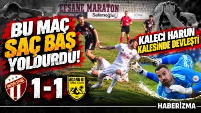 İnegölspor bugün sahasında Adana 01 FK yı ağırladı. İlk yarıda