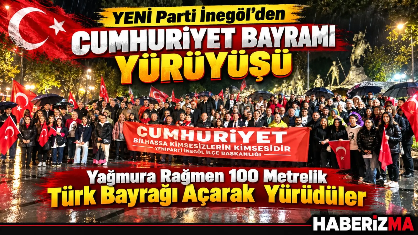 YENİ Parti İnegöl İlçe Başkanlığı tarafından 29 Ekim Cumhuriyet Bayramı