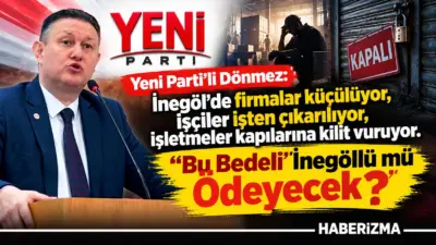 YENİ Parti İnegöl İlçe Başkanı Erkan Dönmez, Borsa İstanbul’da yaşanan