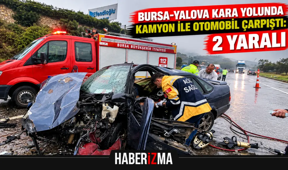 Bursa-Yalova kara yolu Orhangazi Küçük Sanayi Sitesi Kavşağı’nda meydana gelen