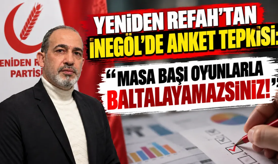 Yeniden Refah Partisi İnegöl AR-GE Başkanı Yahya Eker, kamuoyuna servis
