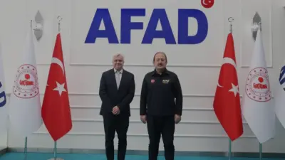 AFAD Başkanı Vali Ali Hamza Pehlivan, UNICEF Bölge Direktörü Edouard