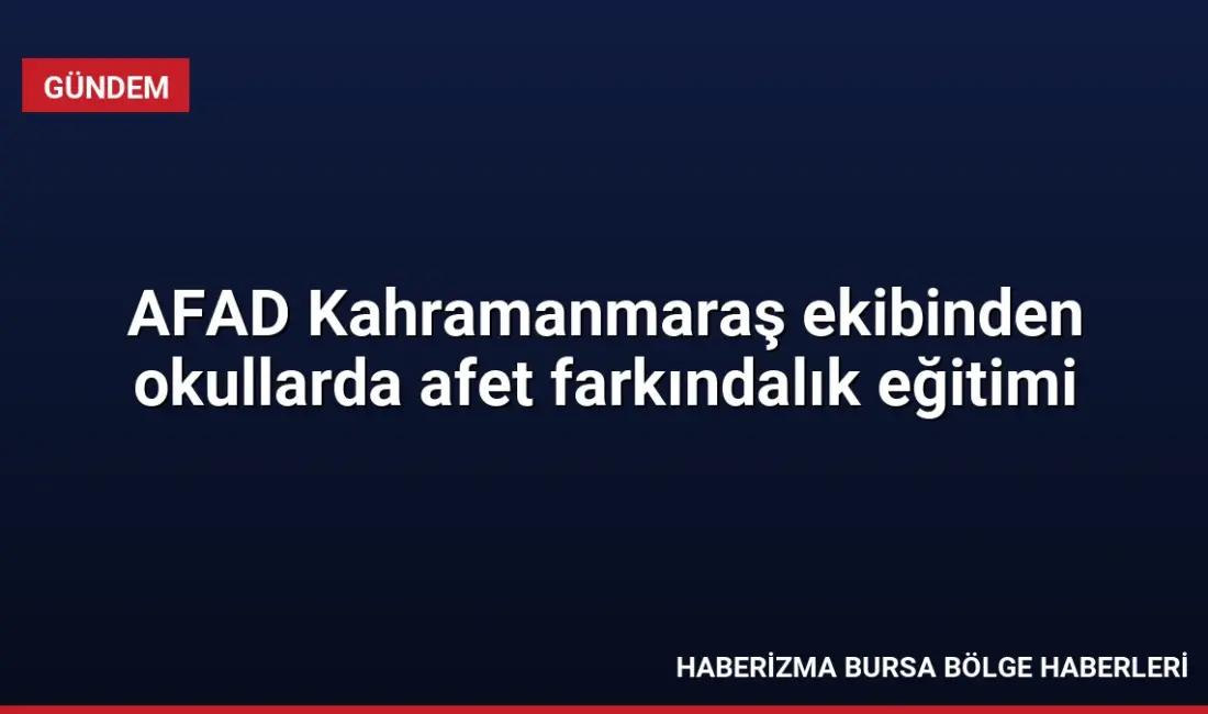 AFAD Kahramanmaraş İl Müdürlüğü, Ticaret ve Sanayi Odası Ticaret Mesleki