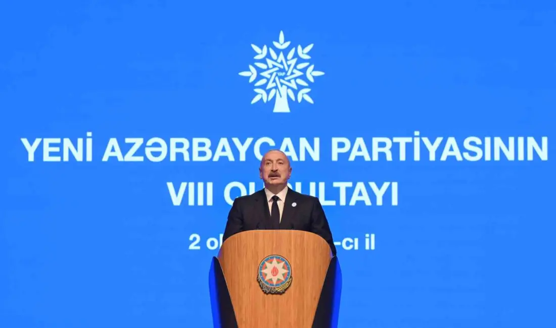 Azerbaycan Cumhurbaşkanı İlham Aliyev, Yeni Azerbaycan Partisi’nin (YAP) 8. Kurultayı’nda