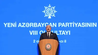 Azerbaycan Cumhurbaşkanı İlham Aliyev, Yeni Azerbaycan Partisi’nin (YAP) 8. Kurultayı’nda