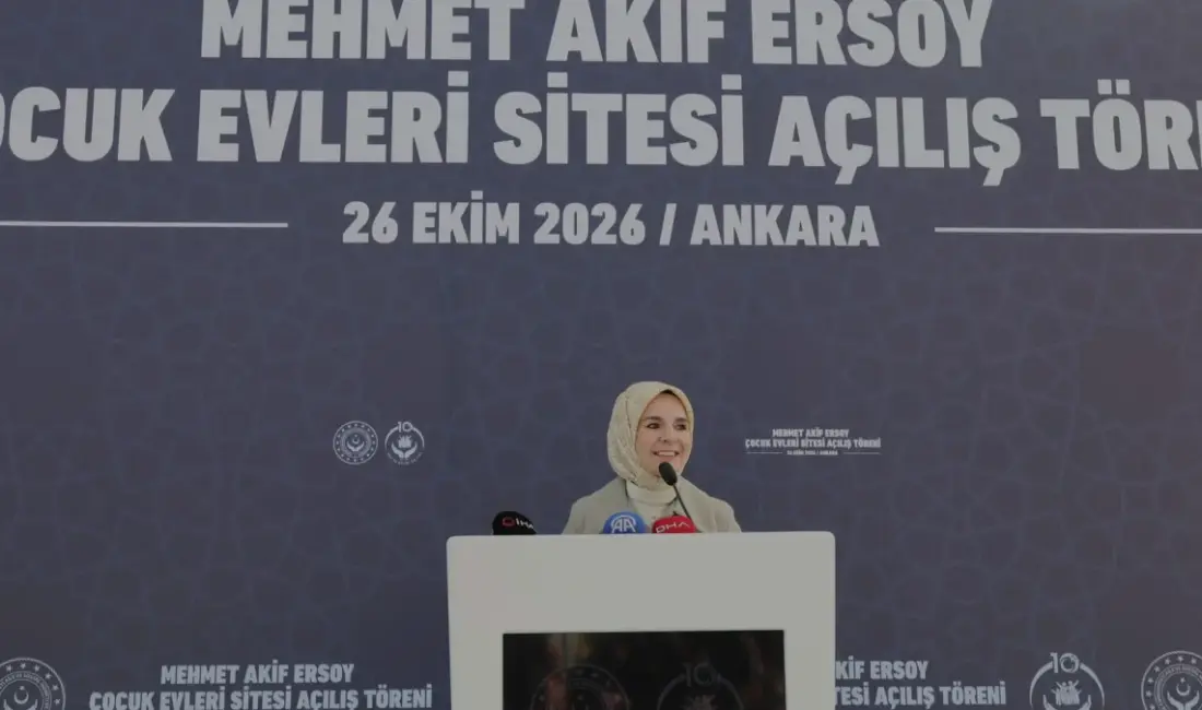 Pursaklar'da açılan Mehmet Akif Ersoy Çocuk Evleri Sitesi 80 çocuk