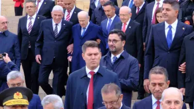29 Ekim Cumhuriyet Bayramı kutlamaları için Anıtkabir’deki törene katılan Milliyetçi