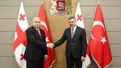 İçişleri Bakanı Mustafa Çiftçi, Gürcistan İçişleri Bakanı Sulkhan Tamazashvili ile