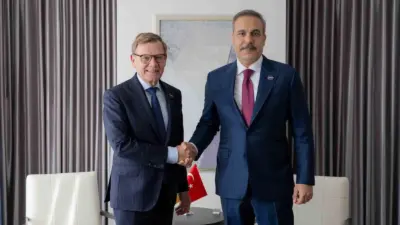 Dışişleri Bakanı Hakan Fidan, ABD’de Almanya Dışişleri Johann Wadephul ile