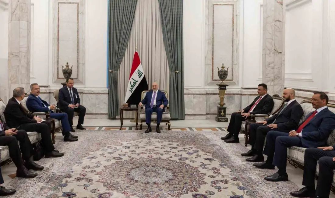 Dışişleri Bakanı Hakan Fidan, Bağdat’ta Irak Cumhurbaşkanı Nizar Amedi tarafından