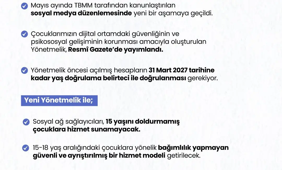 Aile ve Sosyal Hizmetler Bakanı Mahinur Özdemir Göktaş, “Resmi Gazete’de