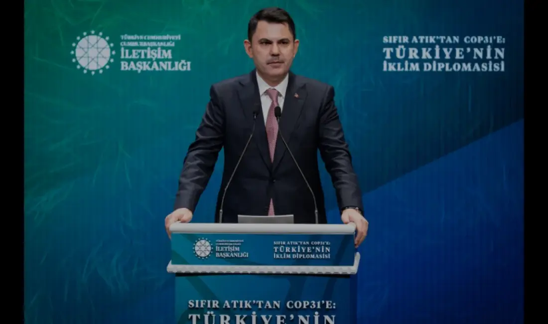 COP31 Başkanı Murat Kurum, geri kazanım oranının %37'ye ulaştığını belirterek,