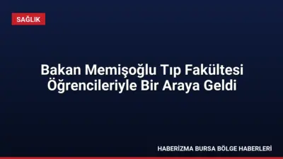 Sağlık Bakanı Prof. Dr. Kemal Memişoğlu, tıp fakültelerine dereceyle giren