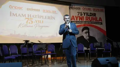 Milli Eğitim Bakanı Yusuf Tekin, Erzurum’da katıldığı İmam Hatipler Kuruluşu’nun