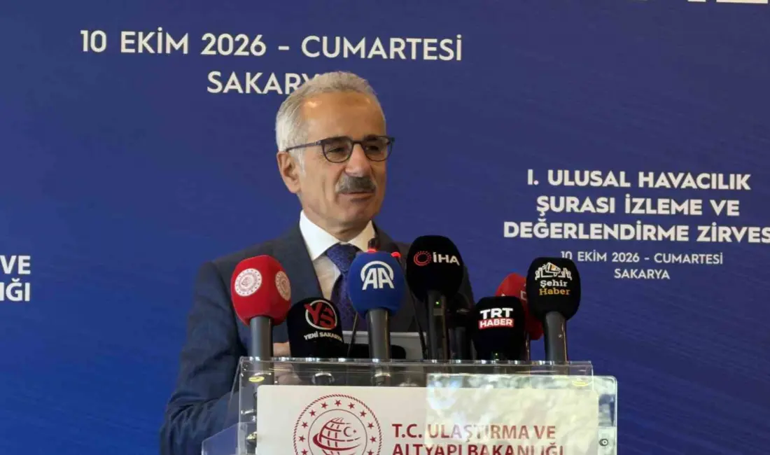 1. Ulusal Havacılık Şurası İzleme ve Değerlendirme Zirvesi’nde konuşan Ulaştırma