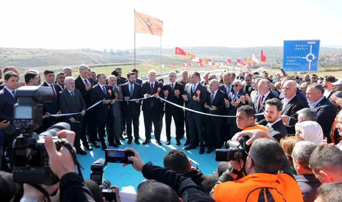 Çankırı’da inşa edilen Kurşunlu-Korgun kara yolunun açılış töreninde konuşan Ulaştırma