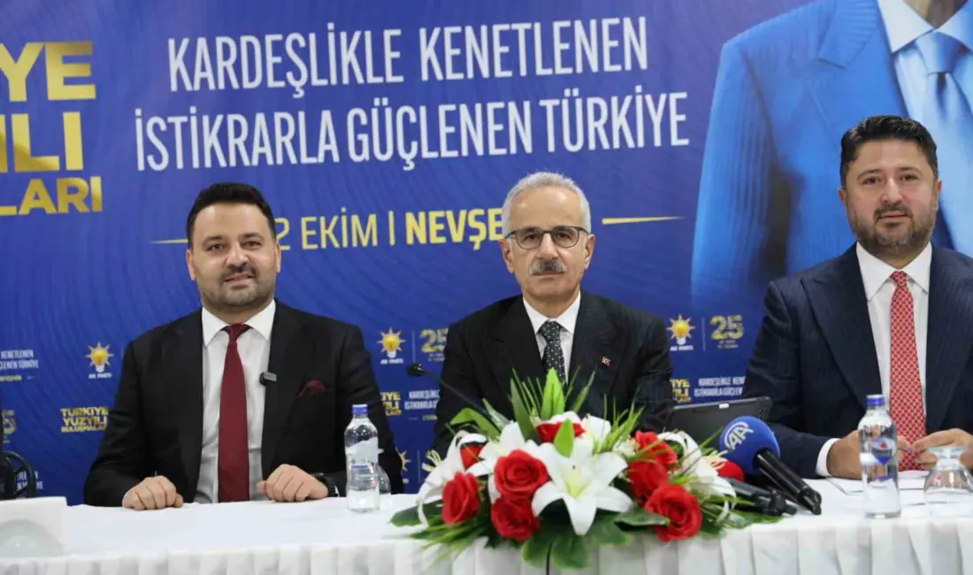 Ulaştırma ve Altyapı Bakanı Abdulkadir Uraloğlu, “Terörsüz Türkiye” sürecinin ülkenin