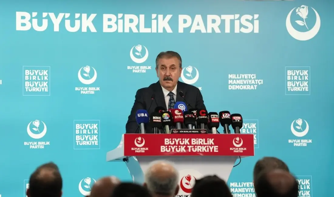 Büyük Birlik Partisi (BBP) Genel Başkanı Mustafa Destici, fon soruşturmasına