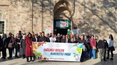 Bursa İl Sağlık Müdürlüğü tarafından Dünya Yürüyüş Günü kapsamında düzenlenen