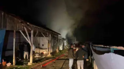 Bursa’nın İnegöl ilçesinde çıkan yangında büyükbaş hayvan çiftliği kullanılamaz hale