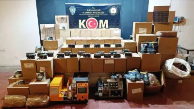 Bursa’da kaçak tütün ve sigara üretimine yönelik düzenlenen operasyonda 627