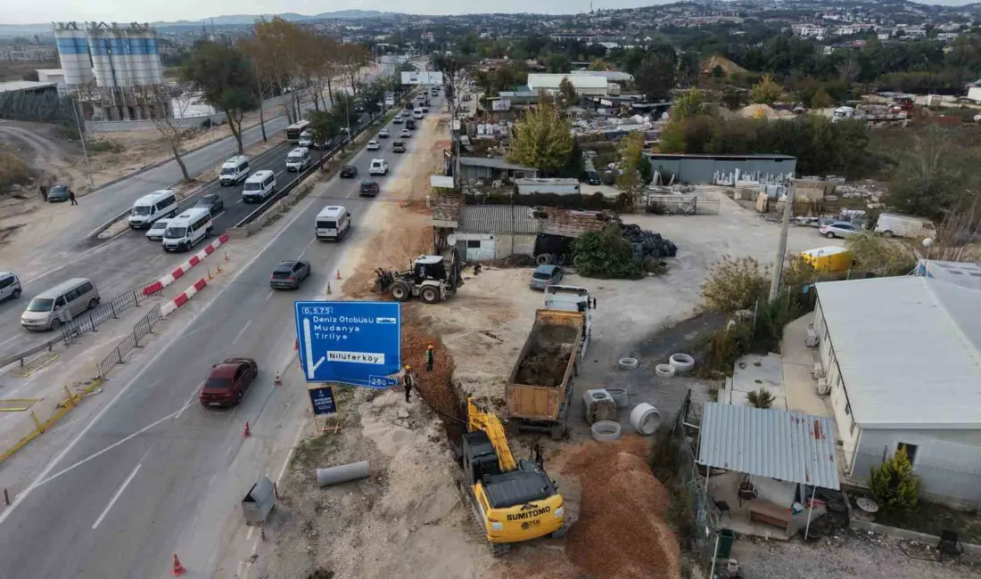Bursa Büyükşehir Belediyesi, ulaşım ve altyapı ağlarını güçlendirme çalışmaları kapsamında