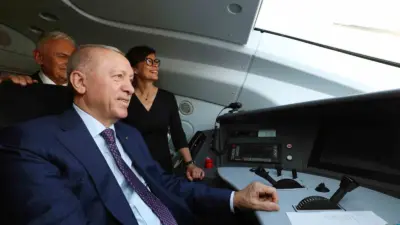 Cumhurbaşkanı Recep Tayyip Erdoğan, Çerkezköy-Kapıkule Hızlı Tren hattında ilk test