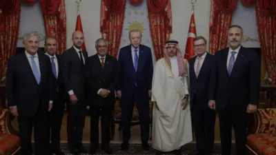 Cumhurbaşkanı Erdoğan, R4+E3 Dışişleri Bakanları Toplantısı için İstanbul'a gelen bakanları