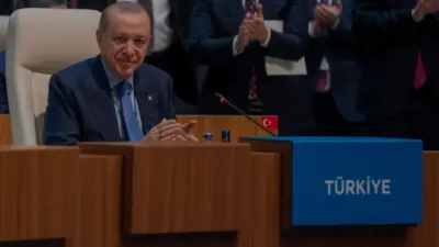 Cumhurbaşkanı Erdoğan, Ankara'da düzenlenen TDT 13. Zirvesi'nin kapanışında liderlerle birlikte