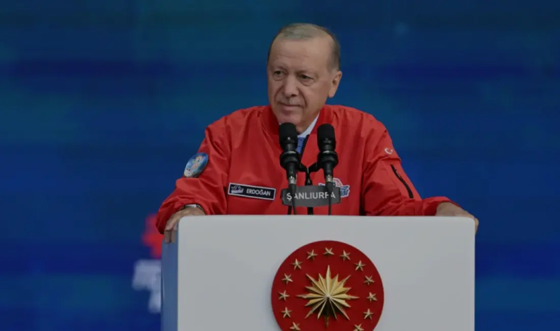Cumhurbaşkanı Erdoğan, TEKNOFEST Güneydoğu'da gençlere seslenirken Soma'daki maden kazasına ilişkin