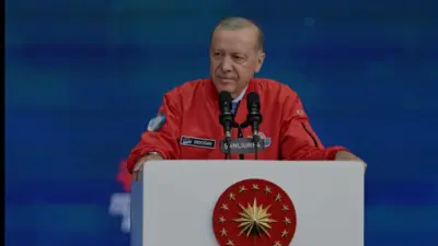 Cumhurbaşkanı Erdoğan, TEKNOFEST Güneydoğu'da gençlere seslenirken Soma'daki maden kazasına ilişkin